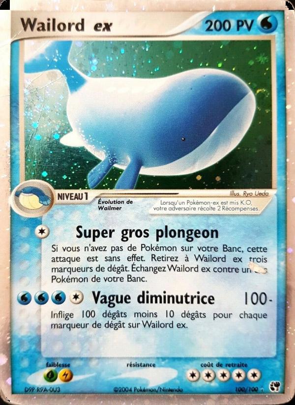 Wailord ex card