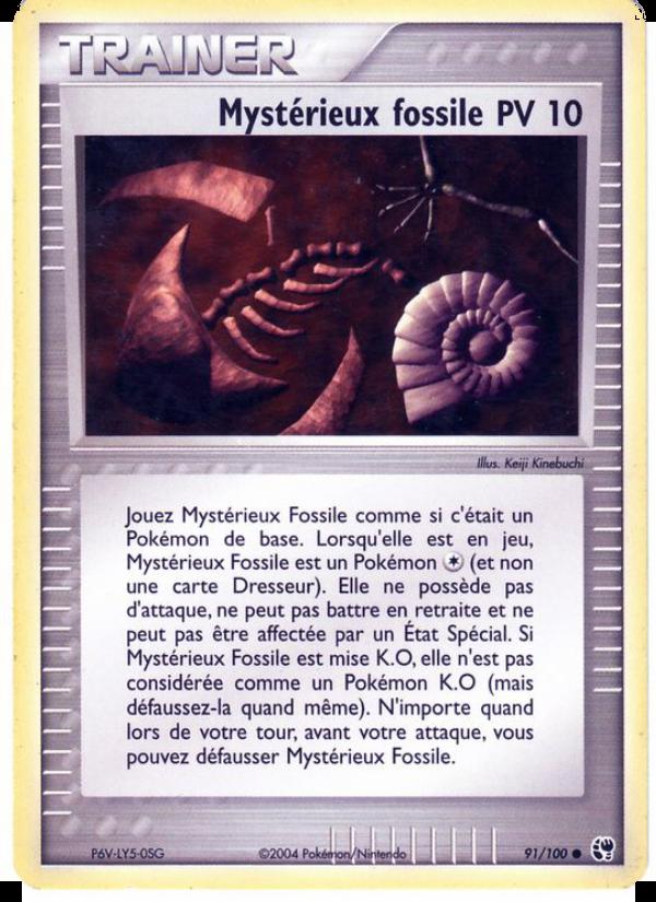Mystérieux fossile card