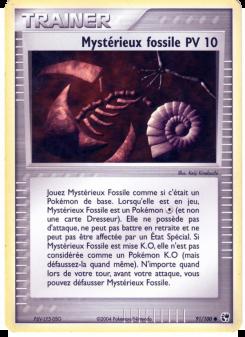 Mystérieux fossile card