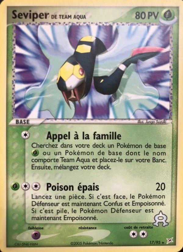 Seviper de Team Aqua card