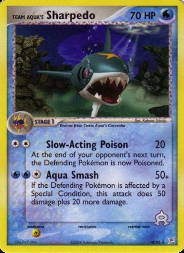 Sharpedo de Team Aqua card