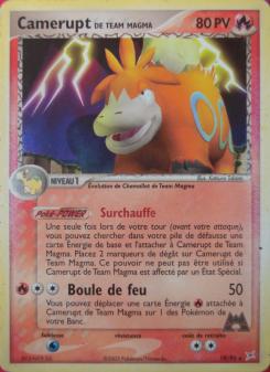 Camerupt de Team Magma card
