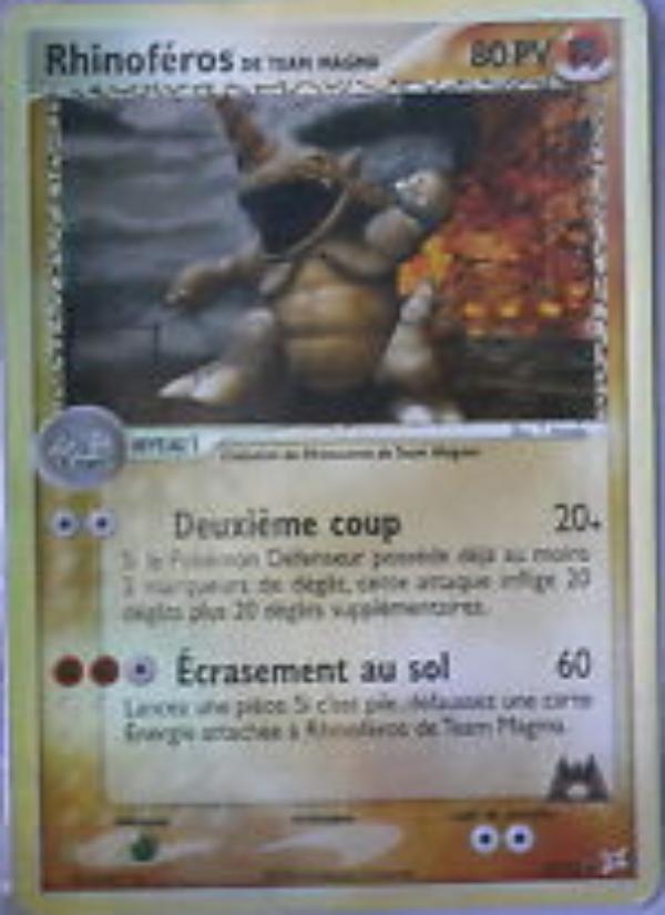 Rhinoféros de Team Magma card