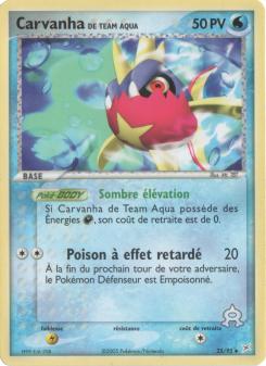 Carvanha de Team Aqua card