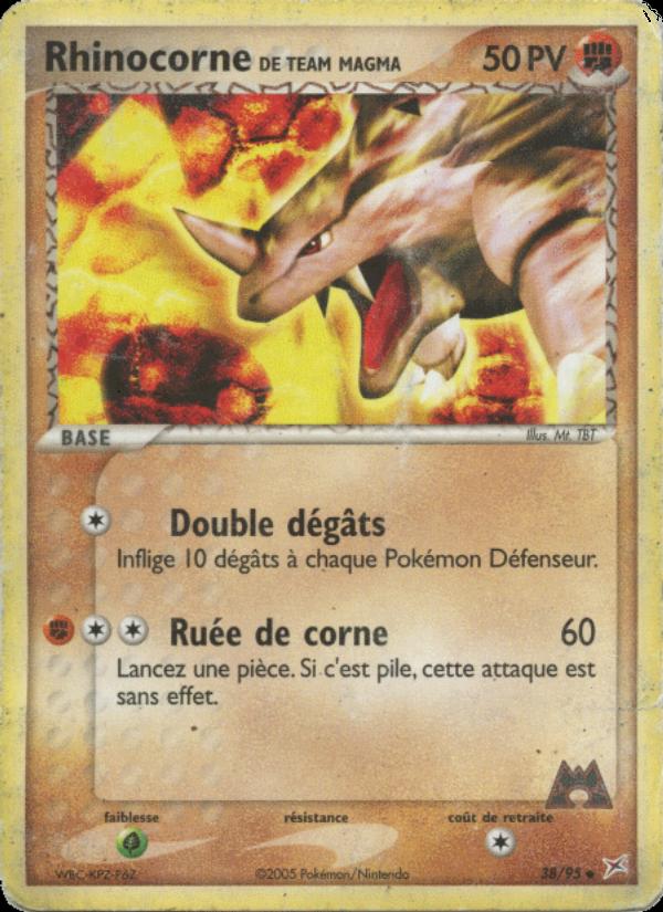Rhinocorne de Team Magma card