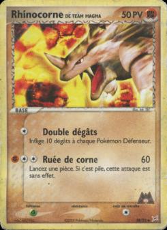 Rhinocorne de Team Magma card