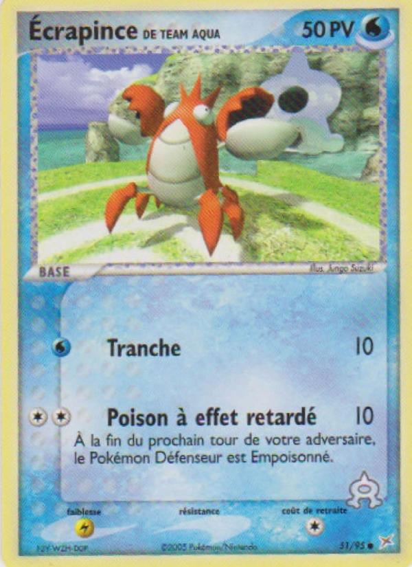 Écrapince de Team Aqua card