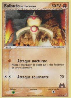 Balbuto de Team Magma card