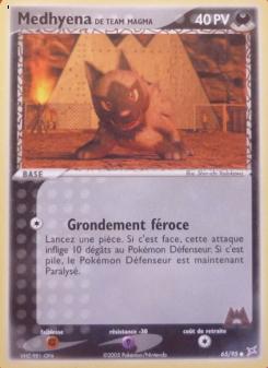 Medhyena de Team Magma card