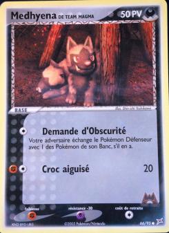 Medhyena de Team Magma card