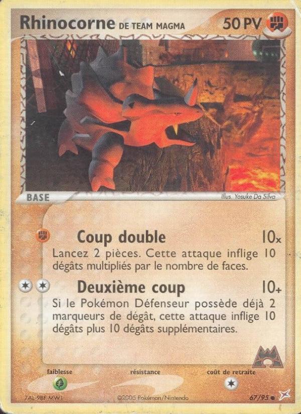 Rhinocorne de Team Magma card