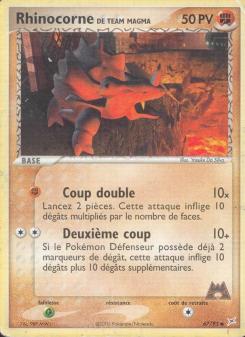 Rhinocorne de Team Magma card