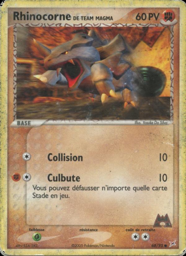 Rhinocorne de Team Magma card