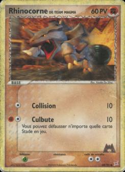 Rhinocorne de Team Magma card
