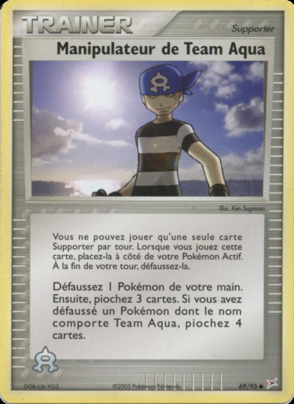 Manipulateur de Team Aqua card