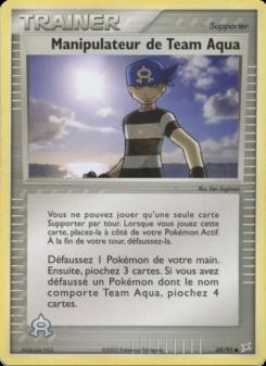 Manipulateur de Team Aqua card