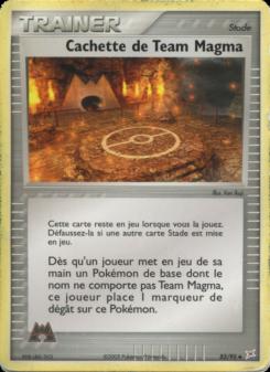 Cachette de Team Magma card
