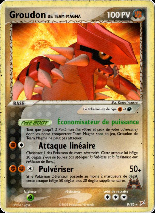 Groudon de Team Magma card