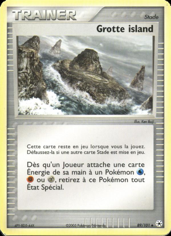 Grotte island card