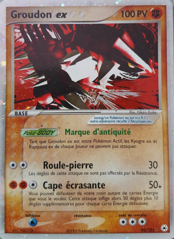 Groudon ex card
