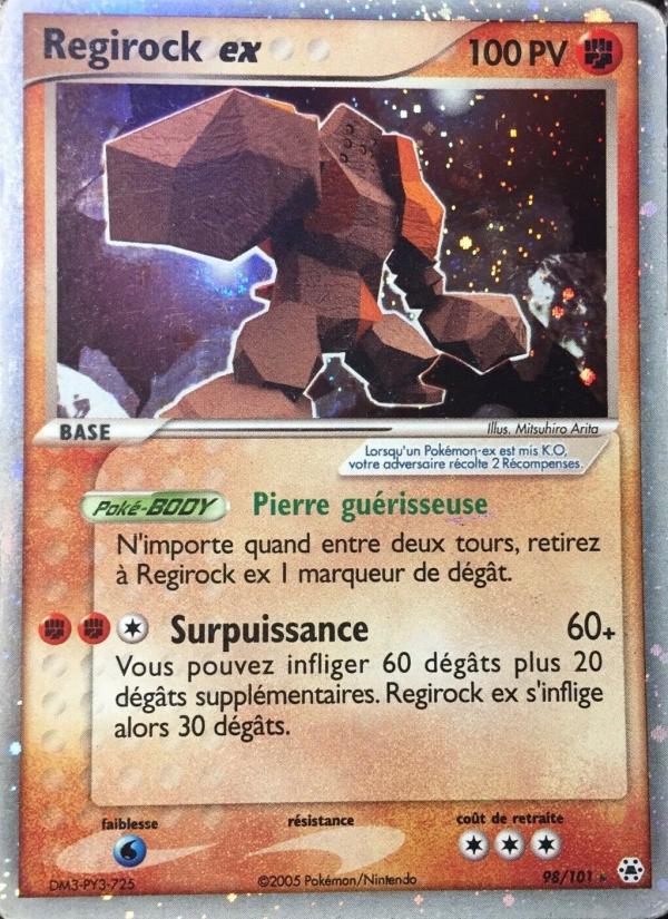 Regirock ex card
