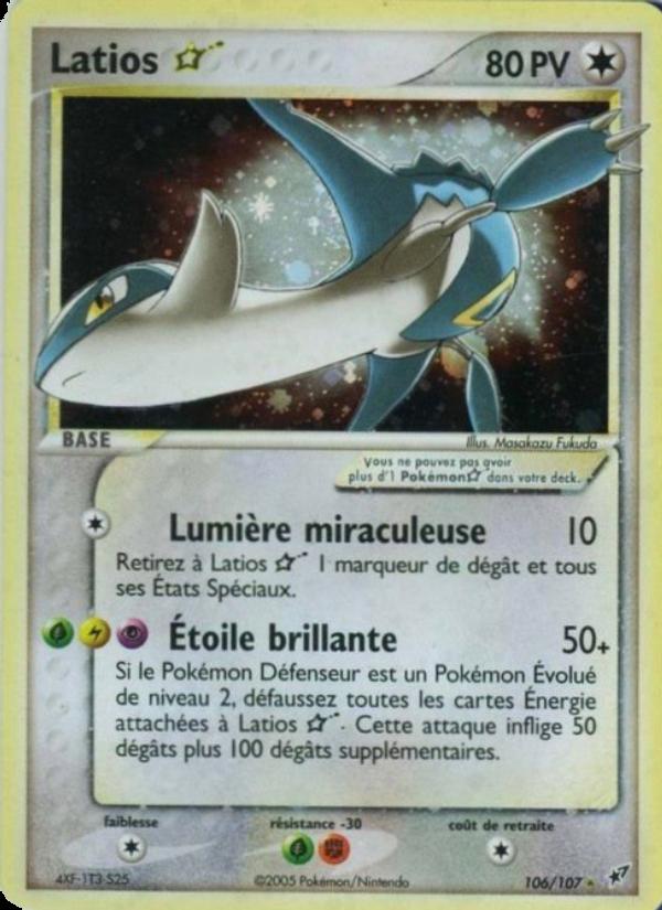 Latios ☆ card