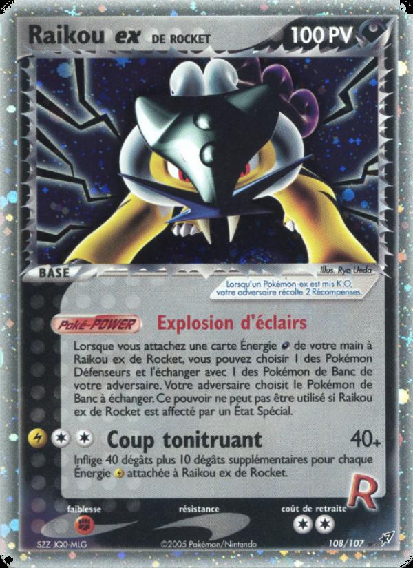 Raikou ex de Rocket card