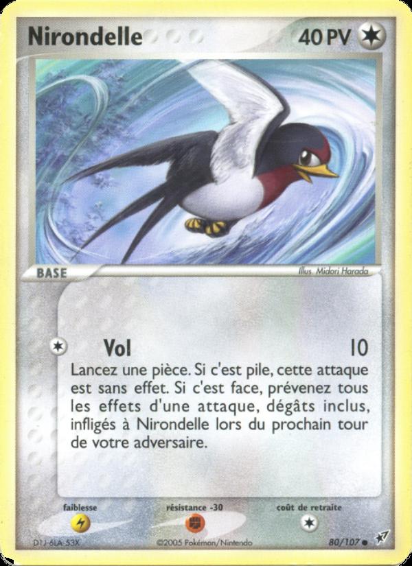 Nirondelle card