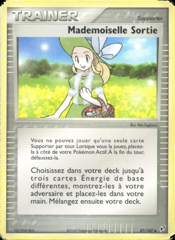 Mademoiselle Sortie card