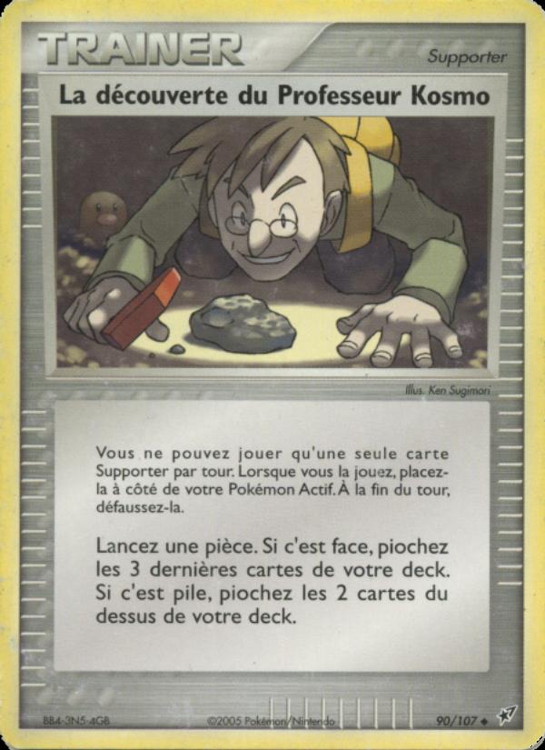 La découverte du Professeur Kosmo card