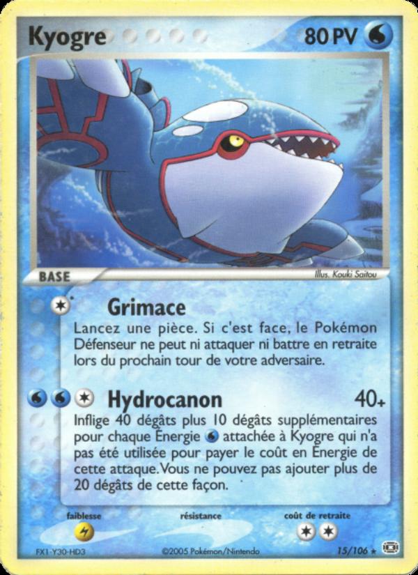 Kyogre card