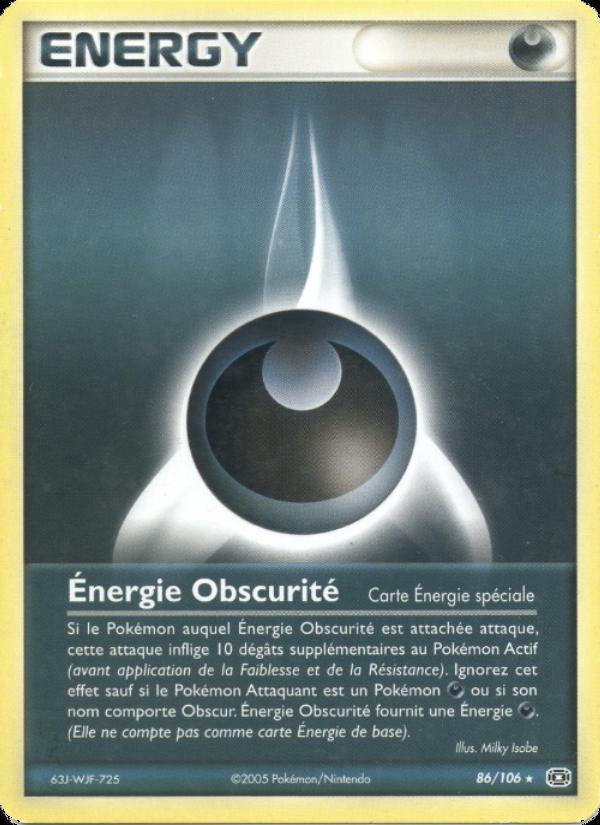 Énergie Obscurité card