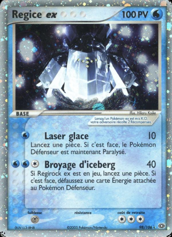 Regice ex card
