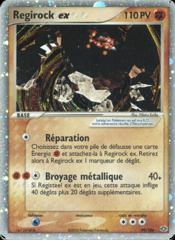 Regirock ex card