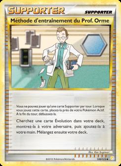Méthode d'entraînement du Prof.Orme card