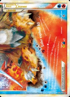 Suicune & Entei LÉGENDE (bas) card