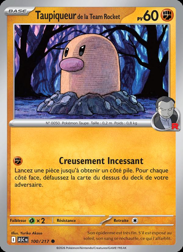 Taupiqueur de la Team Rocket card