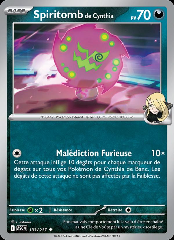 Spiritomb de Cynthia card
