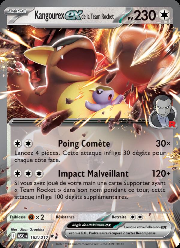 Kangourex-ex de la Team Rocket card