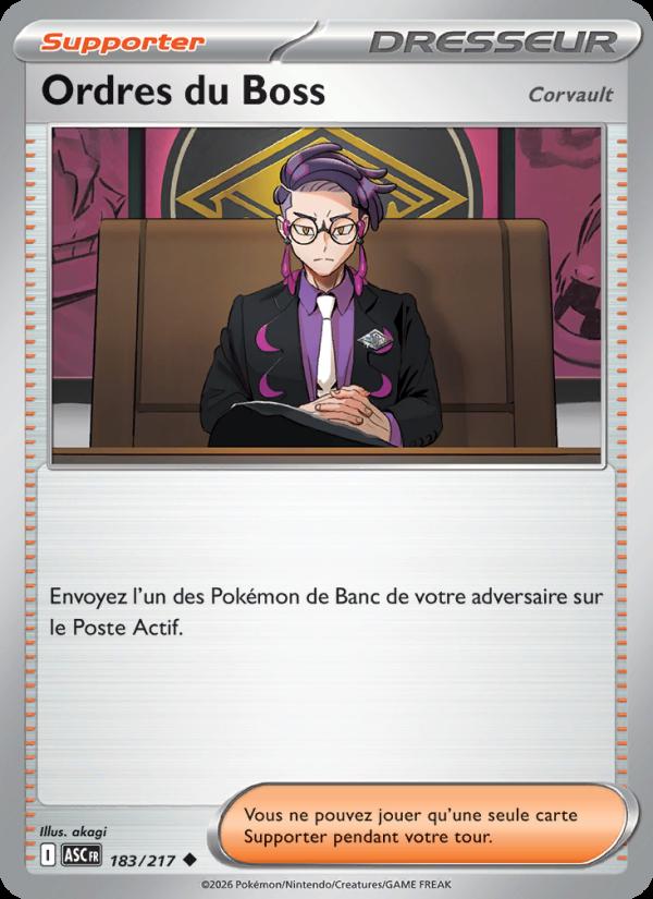 Ordres du Boss card