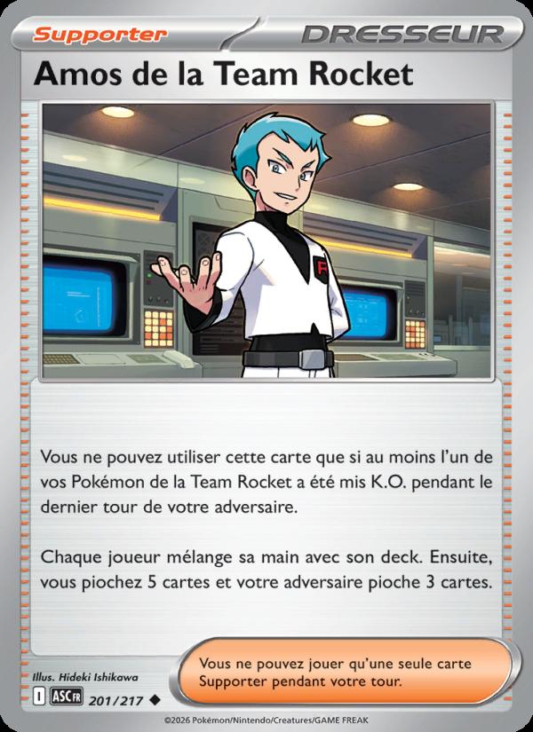 Amos de la Team Rocket card