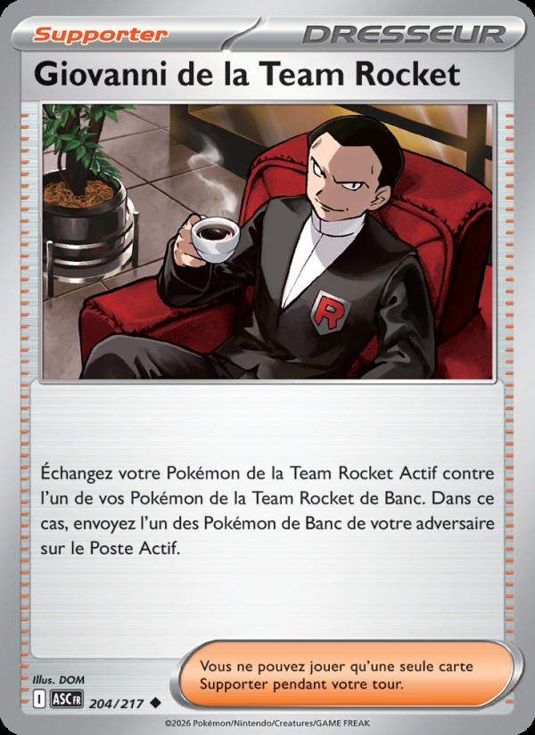 Giovanni de la Team Rocket card