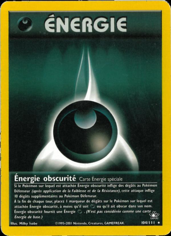 Énergie obscurité card