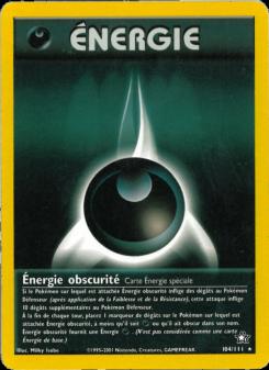Énergie obscurité card