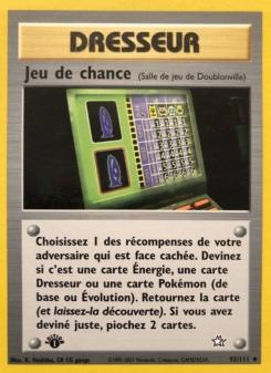 Jeu de chance card
