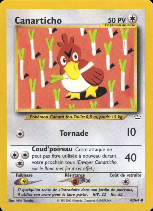 Canarticho card