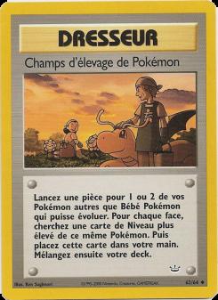 Champs d'élevage de Pokémon card