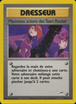 Mauvaises actions des Team Rocket card