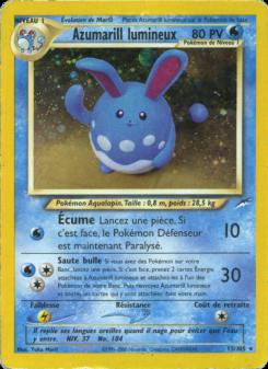Azumarill lumineux card