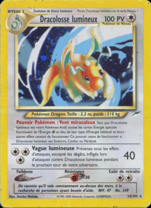 Dracolosse lumineux card